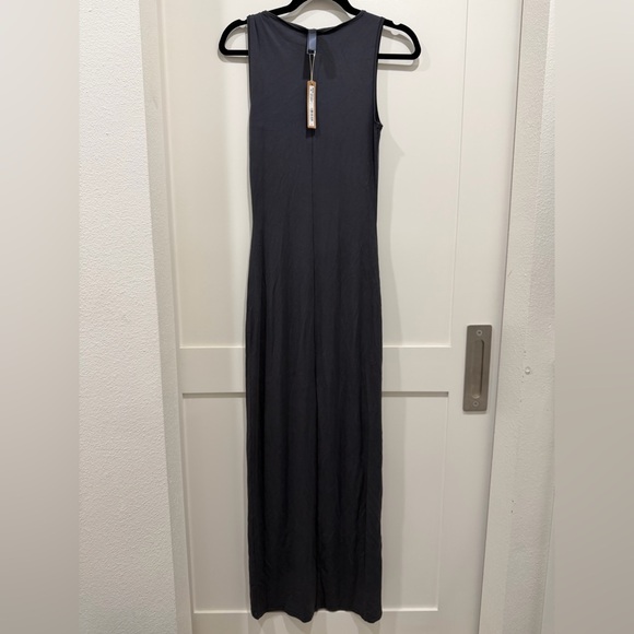 NEW SKIMS Smooth Lounge Long Boat Neck Dress- color Graphite (size XS) - Picture 4 of 6